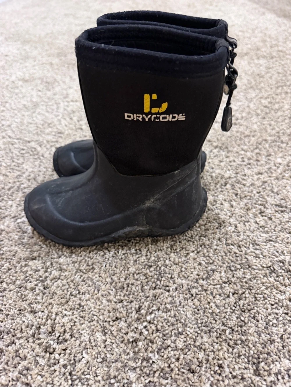 Kids Black Waterproof Snow Boots - Comfortable Winter Protection